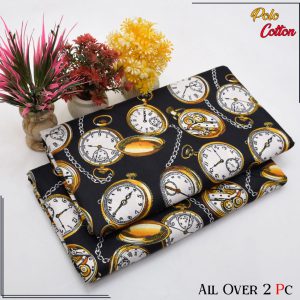 Clock print 2 piece suit