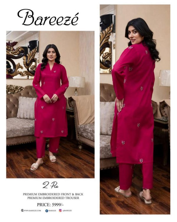 Bareeze Premium LAWN Embroidered All-Over 2pcs