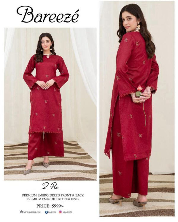 Bareeze Premium LAWN Embroidered All-Over 2pcs