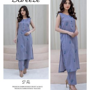 Bareeze Premium LAWN Embroidered All-Over 2pcs