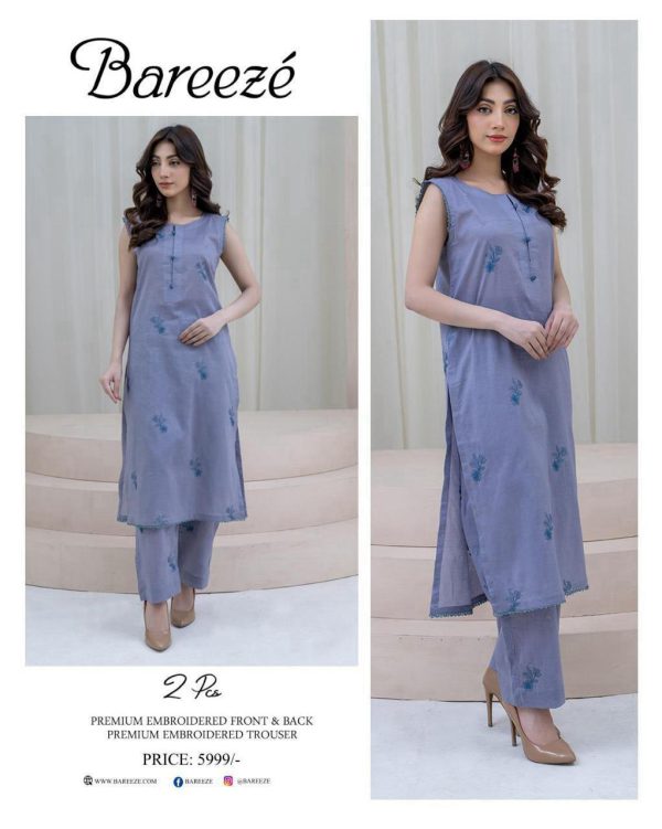 Bareeze Premium LAWN Embroidered All-Over 2pcs