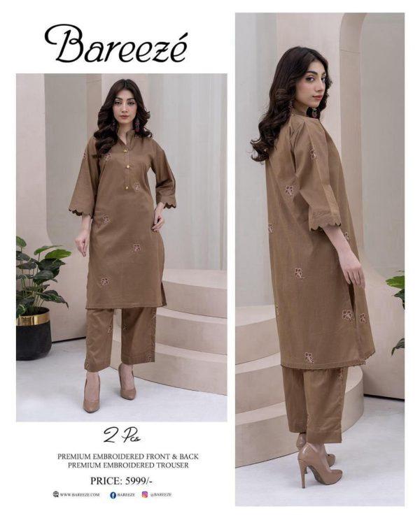 Bareeze Premium LAWN Embroidered All-Over 2pcs