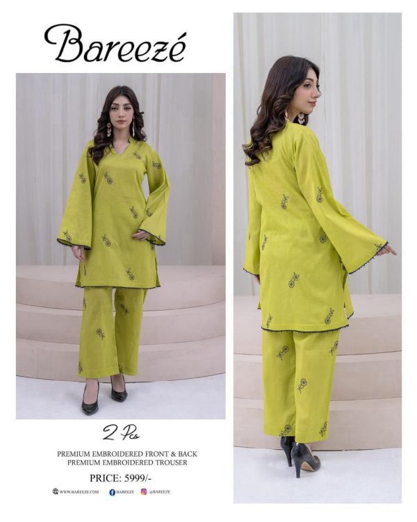 Bareeze Premium LAWN Embroidered All-Over 2pcs
