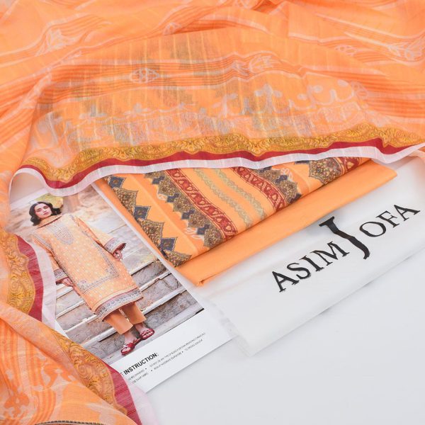 Asim Jofa Digital Print Embroidered 3-Piece Lawn Suit - Image 2