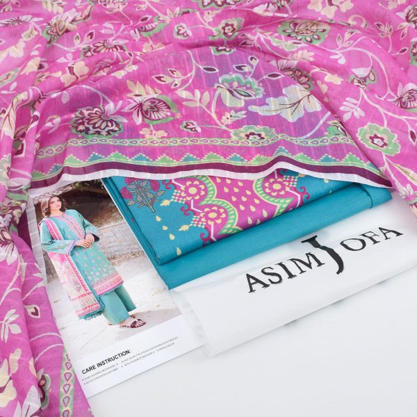Asim Jofa Digital Print Embroidered 3-Piece Lawn Suit - Image 2
