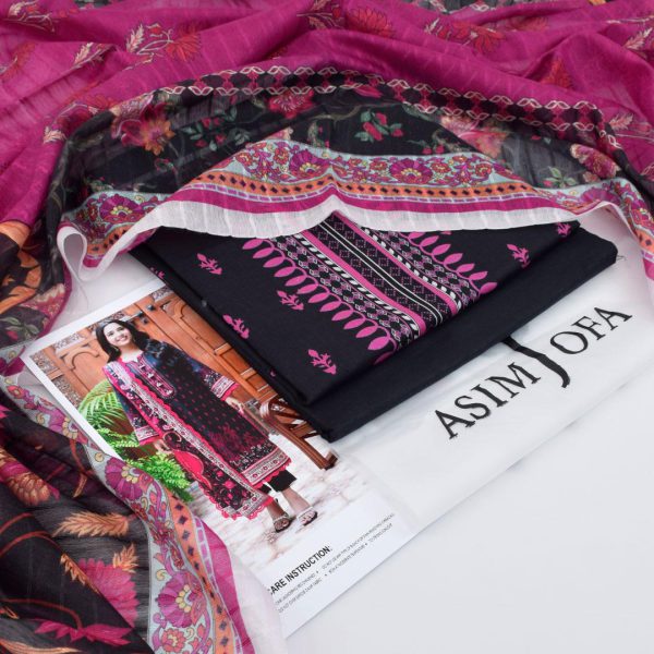 Asim Jofa Digital Print Embroidered 3-Piece Lawn Suit - Image 2