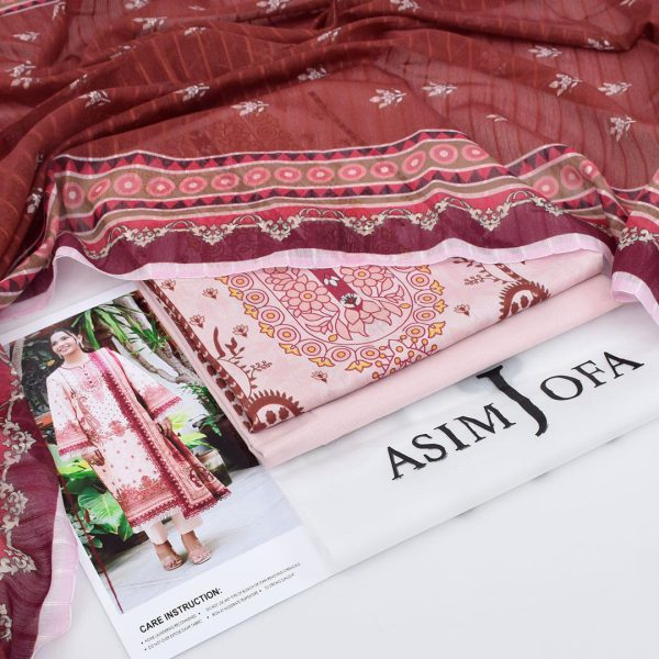 Asim Jofa Digital Print Embroidered 3-Piece Lawn Suit - Image 2
